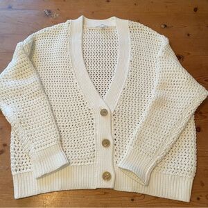Haven Well Within By Talbots Women’s V- Neck Cardigan Size L‎ White